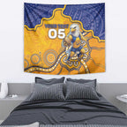Custom Eagles Football Tapestry Aboriginal Dot Art Pattern