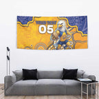Custom Eagles Football Tapestry Aboriginal Dot Art Pattern