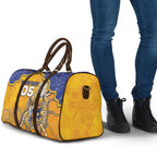 Custom Eagles Football Travel Bag Aboriginal Dot Art Pattern