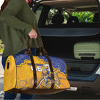 Custom Eagles Football Travel Bag Aboriginal Dot Art Pattern