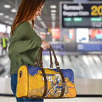 Custom Eagles Football Travel Bag Aboriginal Dot Art Pattern