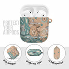 Personalised Australia Mother's Day AirPods Case Kangaroo Mum And Joey Aboriginal Dot Art