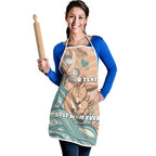 Personalised Australia Mother's Day Apron Kangaroo Mum And Joey Aboriginal Dot Art
