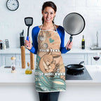 Personalised Australia Mother's Day Apron Kangaroo Mum And Joey Aboriginal Dot Art