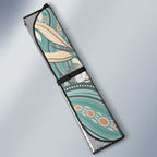 Personalised Australia Mother's Day Auto Sun Shade Kangaroo Mum And Joey Aboriginal Dot Art