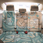 Personalised Australia Mother's Day Back Car Seat Cover Kangaroo Mum And Joey Aboriginal Dot Art