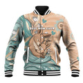 Personalised Australia Mother's Day Baseball Jacket Kangaroo Mum And Joey Aboriginal Dot Art