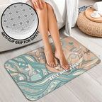 Personalised Australia Mother's Day Bathroom Set Kangaroo Mum And Joey Aboriginal Dot Art