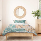 Personalised Australia Mother's Day Bedding Set Kangaroo Mum And Joey Aboriginal Dot Art