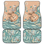 Personalised Australia Mother's Day Car Mats Kangaroo Mum And Joey Aboriginal Dot Art