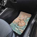 Personalised Australia Mother's Day Car Mats Kangaroo Mum And Joey Aboriginal Dot Art