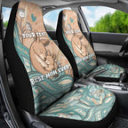 Personalised Australia Mother's Day Car Seat Cover Kangaroo Mum And Joey Aboriginal Dot Art