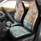 Personalised Australia Mother's Day Car Seat Cover Kangaroo Mum And Joey Aboriginal Dot Art
