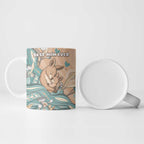 Personalised Australia Mother's Day Ceramic Mug Kangaroo Mum And Joey Aboriginal Dot Art