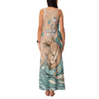 Personalised Australia Mother's Day Family Matching Tank Maxi Dress and Hawaiian Shirt Kangaroo Mum And Joey Aboriginal Dot Art