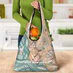 Personalised Australia Mother's Day Grocery Bag Kangaroo Mum And Joey Aboriginal Dot Art