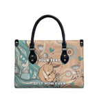 Personalised Australia Mother's Day Leather Bag Kangaroo Mum And Joey Aboriginal Dot Art