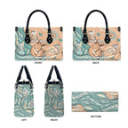 Personalised Australia Mother's Day Leather Bag Kangaroo Mum And Joey Aboriginal Dot Art