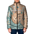 Personalised Australia Mother's Day Padded Jacket Kangaroo Mum And Joey Aboriginal Dot Art