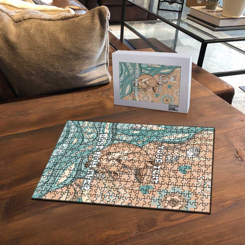 Personalised Australia Mother's Day Puzzle Kangaroo Mum And Joey Aboriginal Dot Art