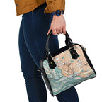 Personalised Australia Mother's Day Shoulder Handbag Kangaroo Mum And Joey Aboriginal Dot Art
