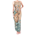Personalised Australia Mother's Day Tank Maxi Dress Kangaroo Mum And Joey Aboriginal Dot Art