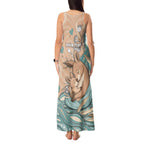 Personalised Australia Mother's Day Tank Maxi Dress Kangaroo Mum And Joey Aboriginal Dot Art