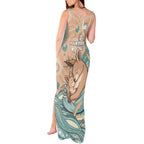 Personalised Australia Mother's Day Tank Maxi Dress Kangaroo Mum And Joey Aboriginal Dot Art