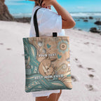 Personalised Australia Mother's Day Tote Bag Kangaroo Mum And Joey Aboriginal Dot Art