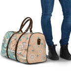 Personalised Australia Mother's Day Travel Bag Kangaroo Mum And Joey Aboriginal Dot Art