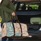 Personalised Australia Mother's Day Travel Bag Kangaroo Mum And Joey Aboriginal Dot Art