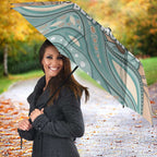 Personalised Australia Mother's Day Umbrella Kangaroo Mum And Joey Aboriginal Dot Art
