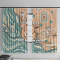 Personalised Australia Mother's Day Window Curtain Kangaroo Mum And Joey Aboriginal Dot Art