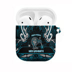 Ngati Porou Aotearoa Meri Kirihimete AirPods Case Maori Kiwi Bird Silver Fern Koru Pattern