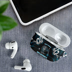 Ngati Porou Aotearoa Meri Kirihimete AirPods Case Maori Kiwi Bird Silver Fern Koru Pattern