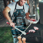 Ngati Porou Aotearoa Meri Kirihimete Apron Maori Kiwi Bird Silver Fern Koru Pattern