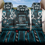 Ngati Porou Aotearoa Meri Kirihimete Back Car Seat Cover Maori Kiwi Bird Silver Fern Koru Pattern