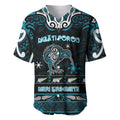 Personalised Ngati Porou Aotearoa Meri Kirihimete Baseball Jersey Maori Kiwi Bird Silver Fern Koru Pattern