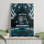 Ngati Porou Aotearoa Meri Kirihimete Canvas Wall Art Maori Kiwi Bird Silver Fern Koru Pattern