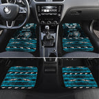 Personalised Ngati Porou Aotearoa Meri Kirihimete Car Mats Maori Kiwi Bird Silver Fern Koru Pattern