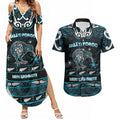 Personalised Ngati Porou Aotearoa Meri Kirihimete Couples Matching Summer Maxi Dress and Hawaiian Shirt Maori Kiwi Bird Silver Fern Koru Pattern
