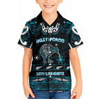 Personalised Ngati Porou Aotearoa Meri Kirihimete Hawaiian Shirt Maori Kiwi Bird Silver Fern Koru Pattern
