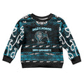 Personalised Ngati Porou Aotearoa Meri Kirihimete Kid Ugly Christmas Sweater Maori Kiwi Bird Silver Fern Koru Pattern