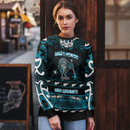 Personalised Ngati Porou Aotearoa Meri Kirihimete Ugly Christmas Sweater Maori Kiwi Bird Silver Fern Koru Pattern