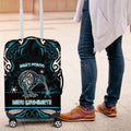Ngati Porou Aotearoa Meri Kirihimete Luggage Cover Maori Kiwi Bird Silver Fern Koru Pattern