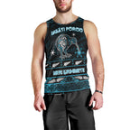 Personalised Ngati Porou Aotearoa Meri Kirihimete Men Tank Top Maori Kiwi Bird Silver Fern Koru Pattern