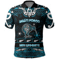 Personalised Ngati Porou Aotearoa Meri Kirihimete Polo Shirt Maori Kiwi Bird Silver Fern Koru Pattern