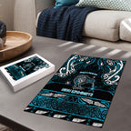 Ngati Porou Aotearoa Meri Kirihimete Puzzle Maori Kiwi Bird Silver Fern Koru Pattern