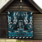 Ngati Porou Aotearoa Meri Kirihimete Quilt Maori Kiwi Bird Silver Fern Koru Pattern