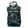 Personalised Ngati Porou Aotearoa Meri Kirihimete Sleeveless Hoodie Maori Kiwi Bird Silver Fern Koru Pattern